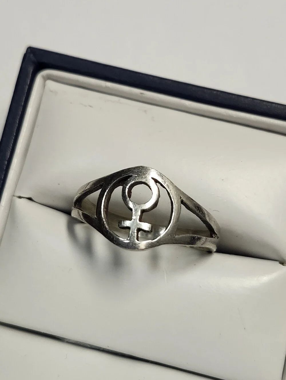 Female Sign 925 Sterling Silver Ring 6.75 Womens Jewelry Venus